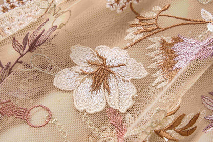 Embroidered large half skirt