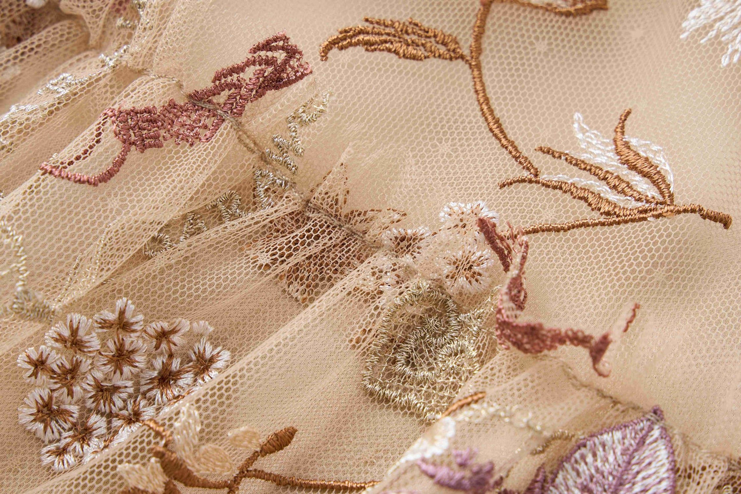 Embroidered large half skirt