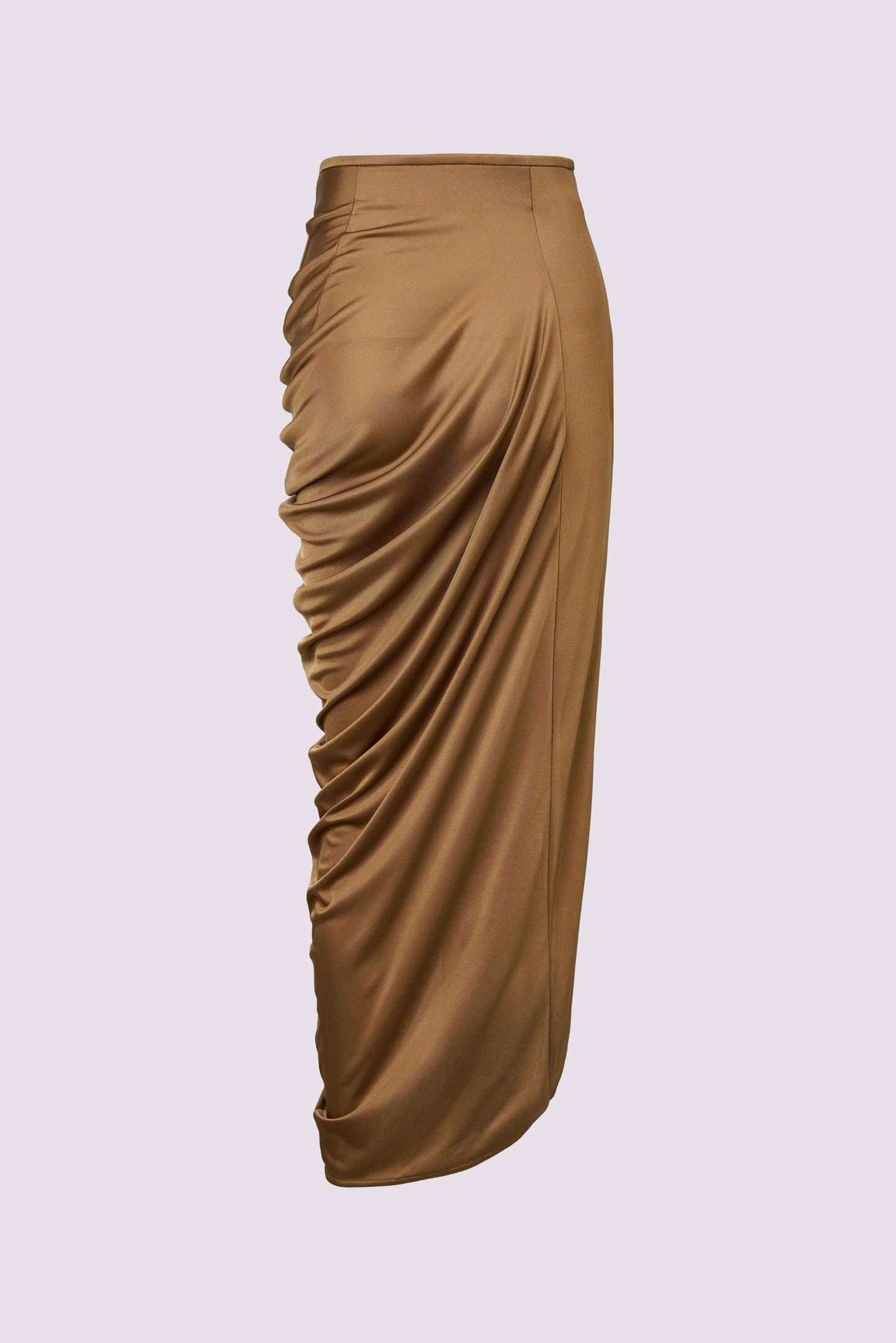 Golden pleated skirt
