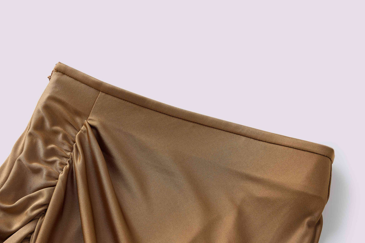 Golden pleated skirt