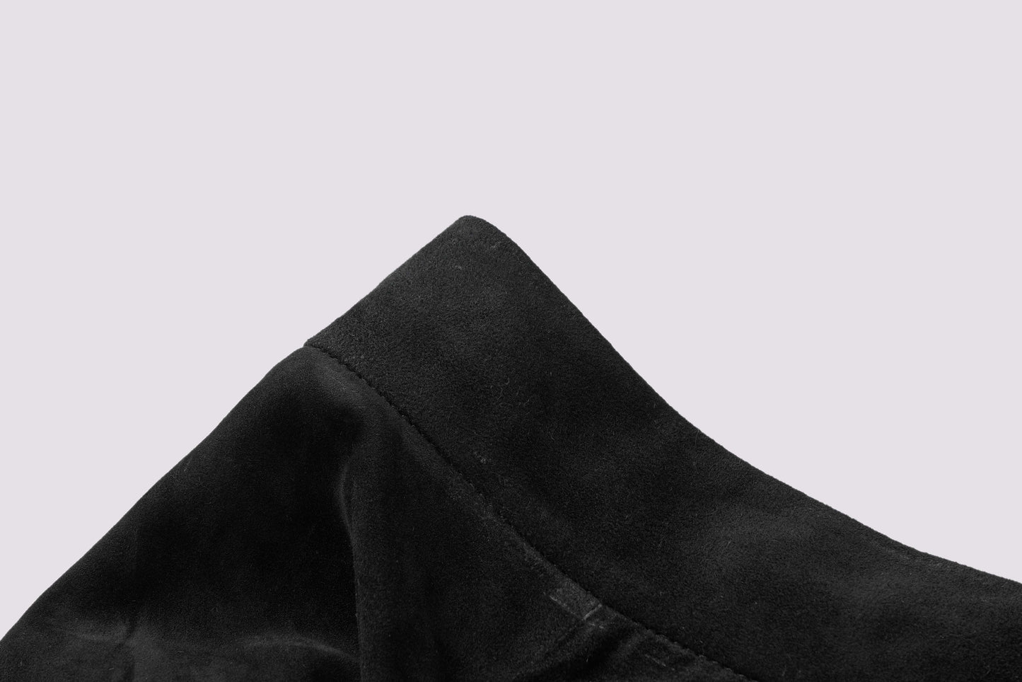Black sheepskin skirt