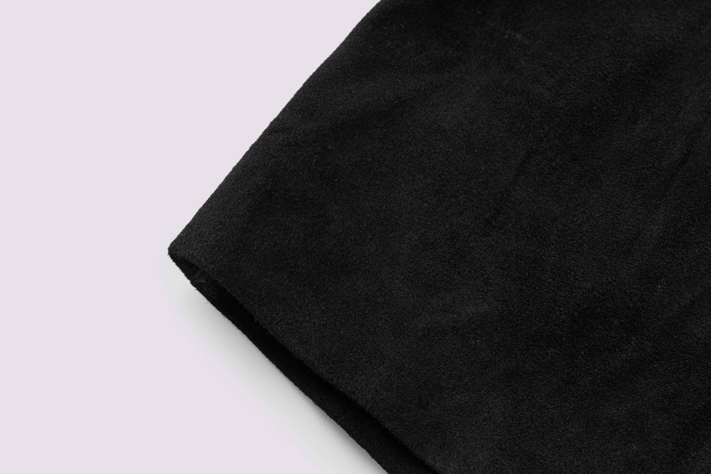 Black sheepskin skirt
