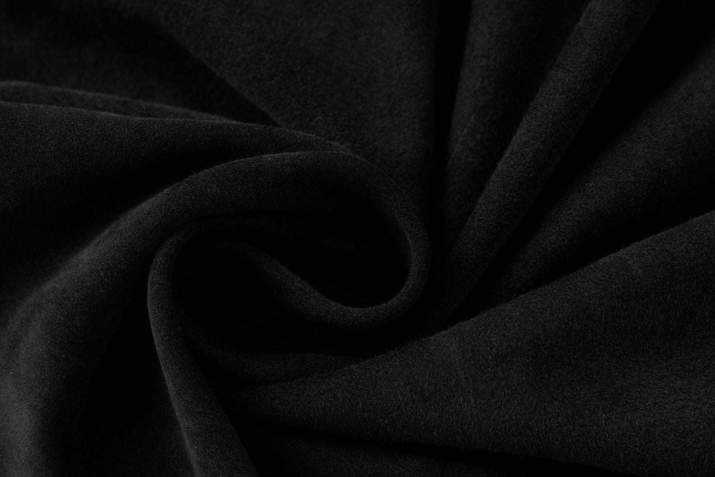 Black sheepskin skirt