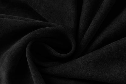 Black sheepskin skirt