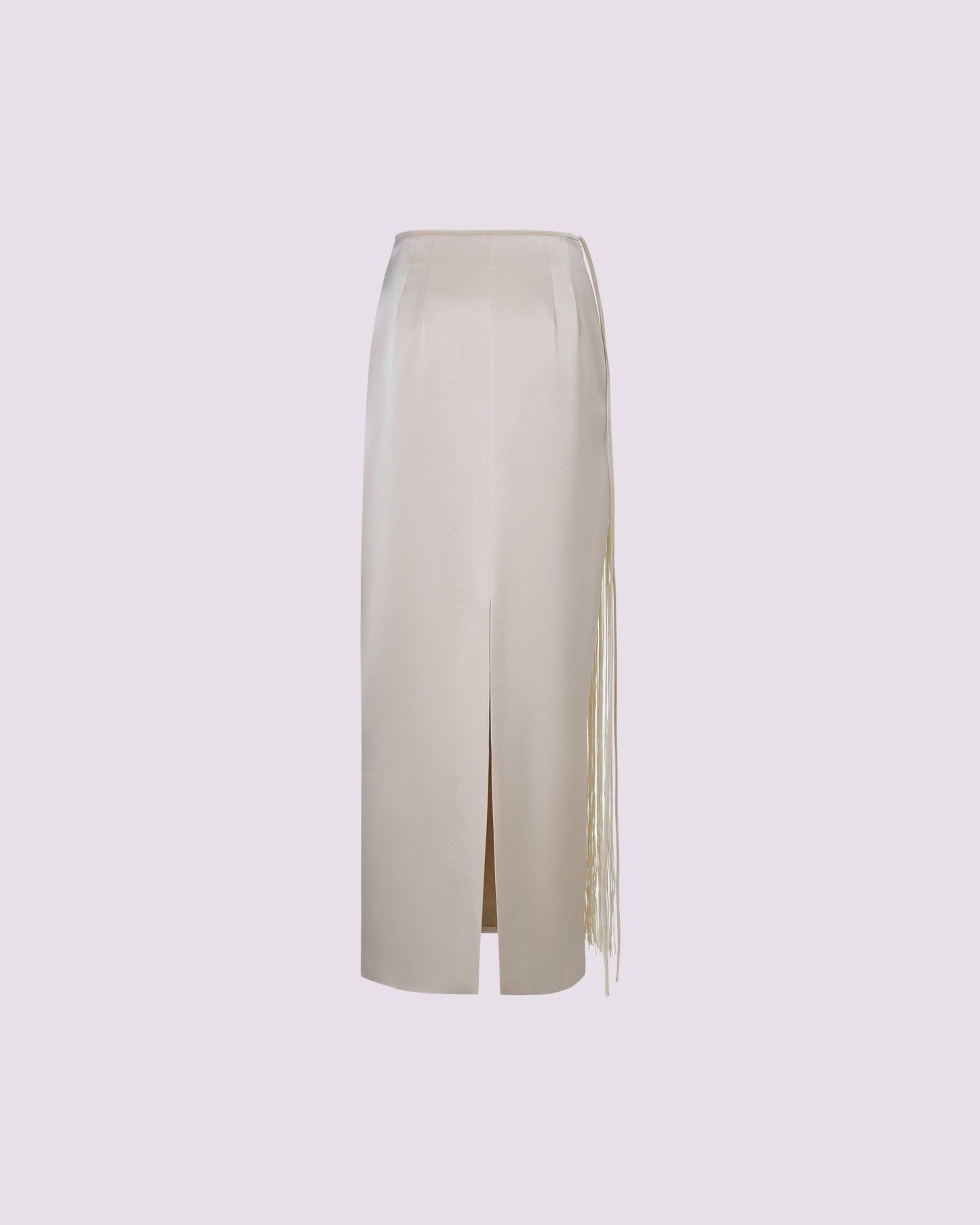 Seven leaf floral fringe embroidered half skirt