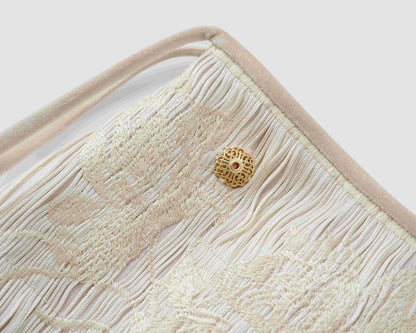 Seven leaf floral fringe embroidered half skirt
