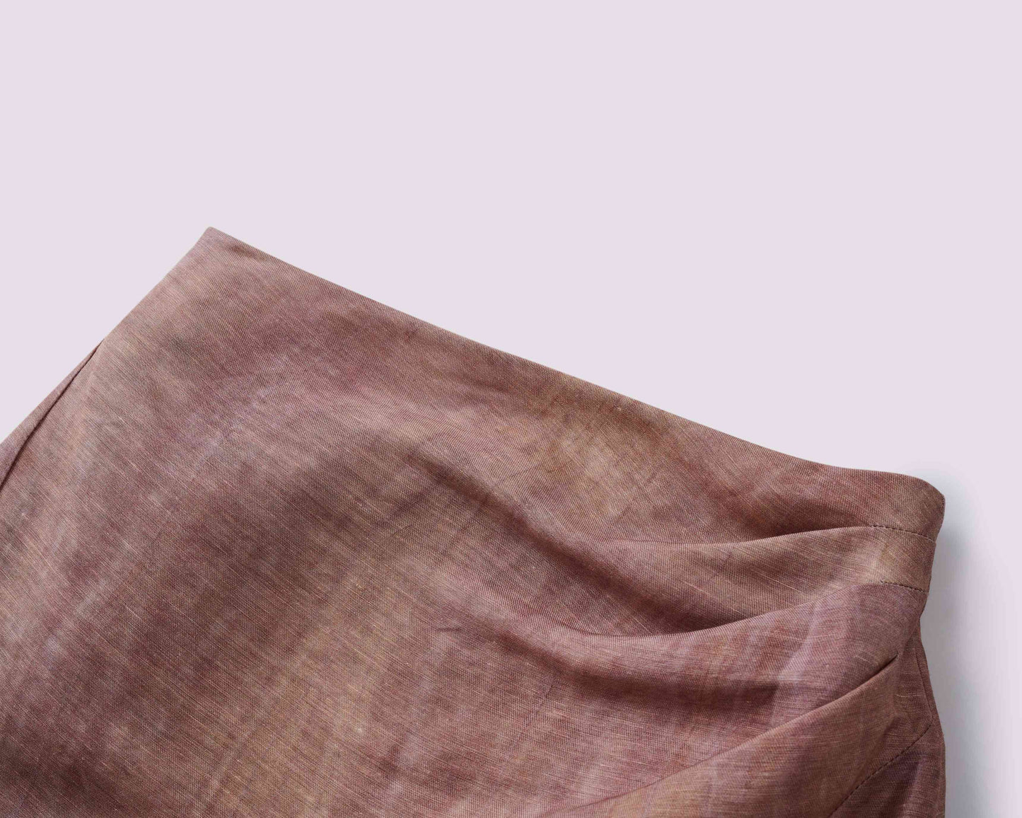 Linen mocha color skirt