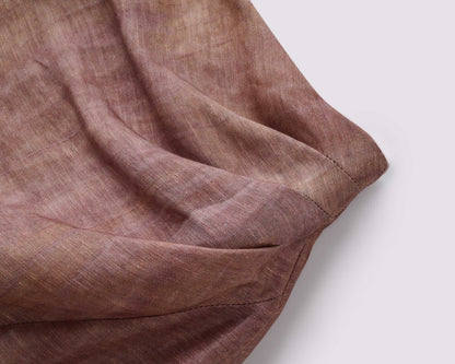 Linen mocha color skirt