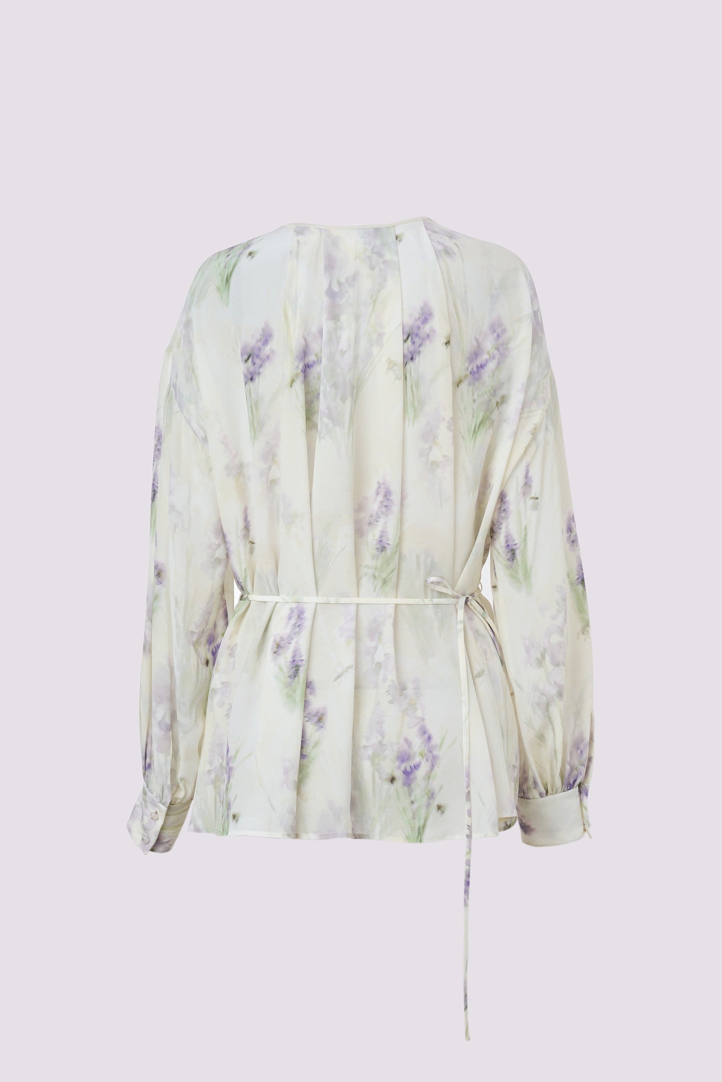 Bedruckte Seidenbluse