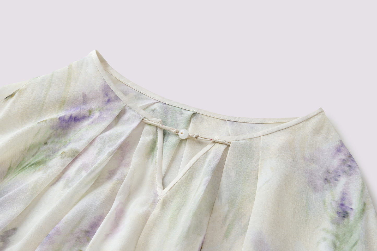 Bedruckte Seidenbluse