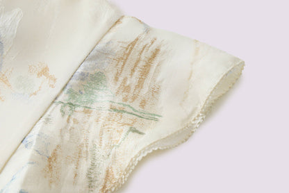 Landscape jacquard top