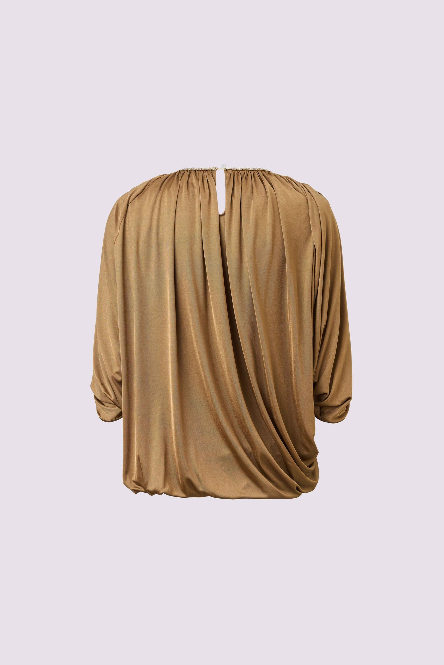 Golden pleated top