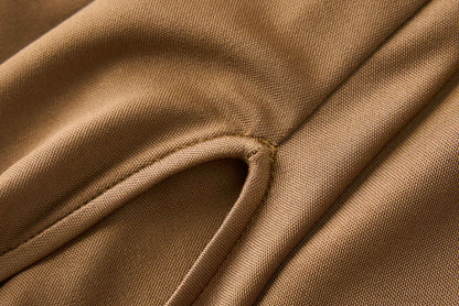 Golden pleated top