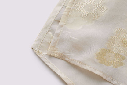 Jacquard top made of mulberry silk