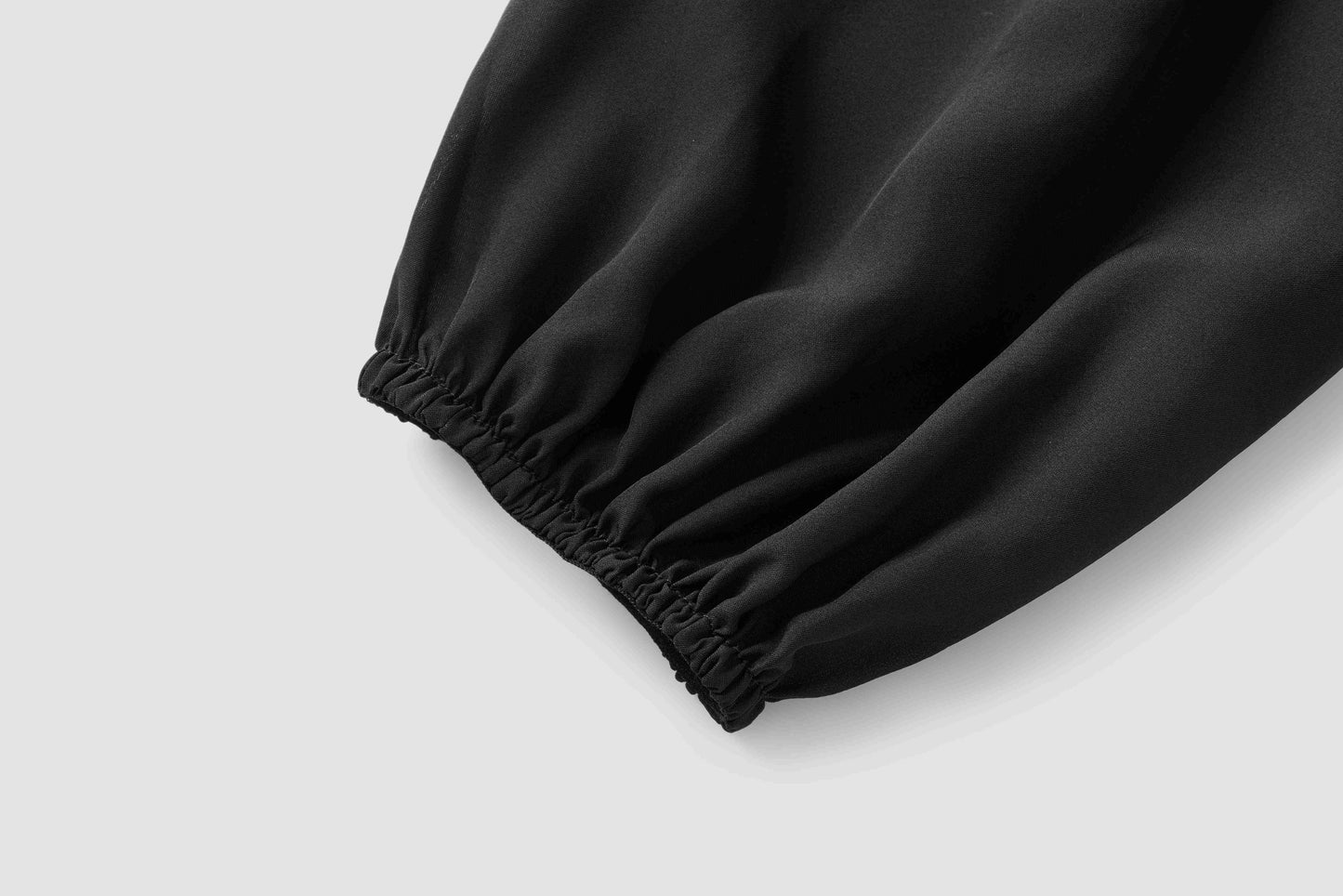 Lace-edged silk top