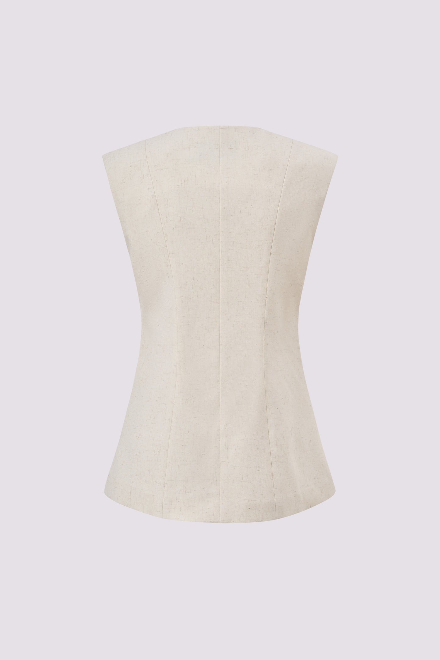 Linen embroidered waistcoat