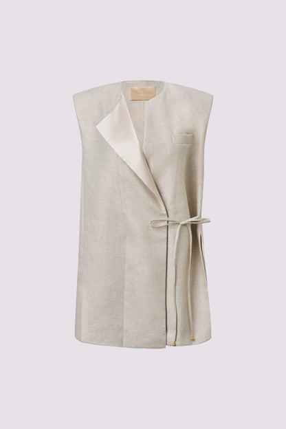 Laced vest suit
