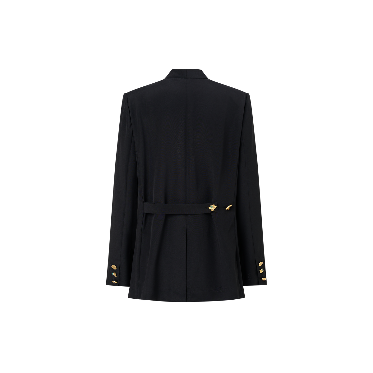 Black wool suit jacket