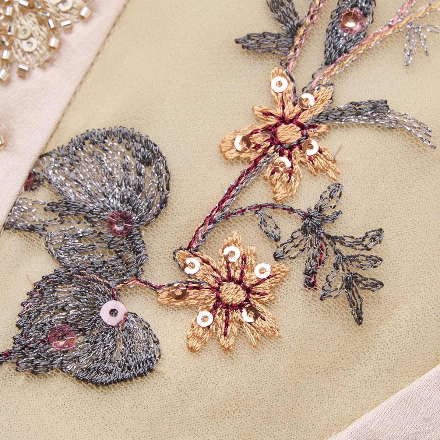 Patchwork embroidery dress