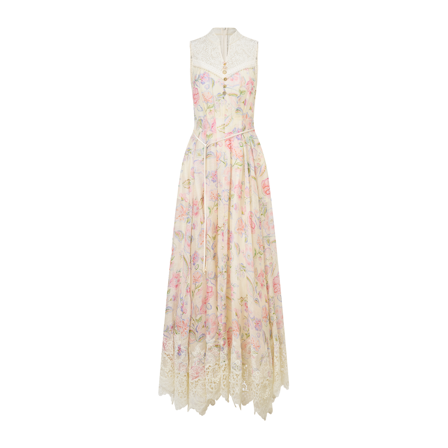 Patchwork print dress
