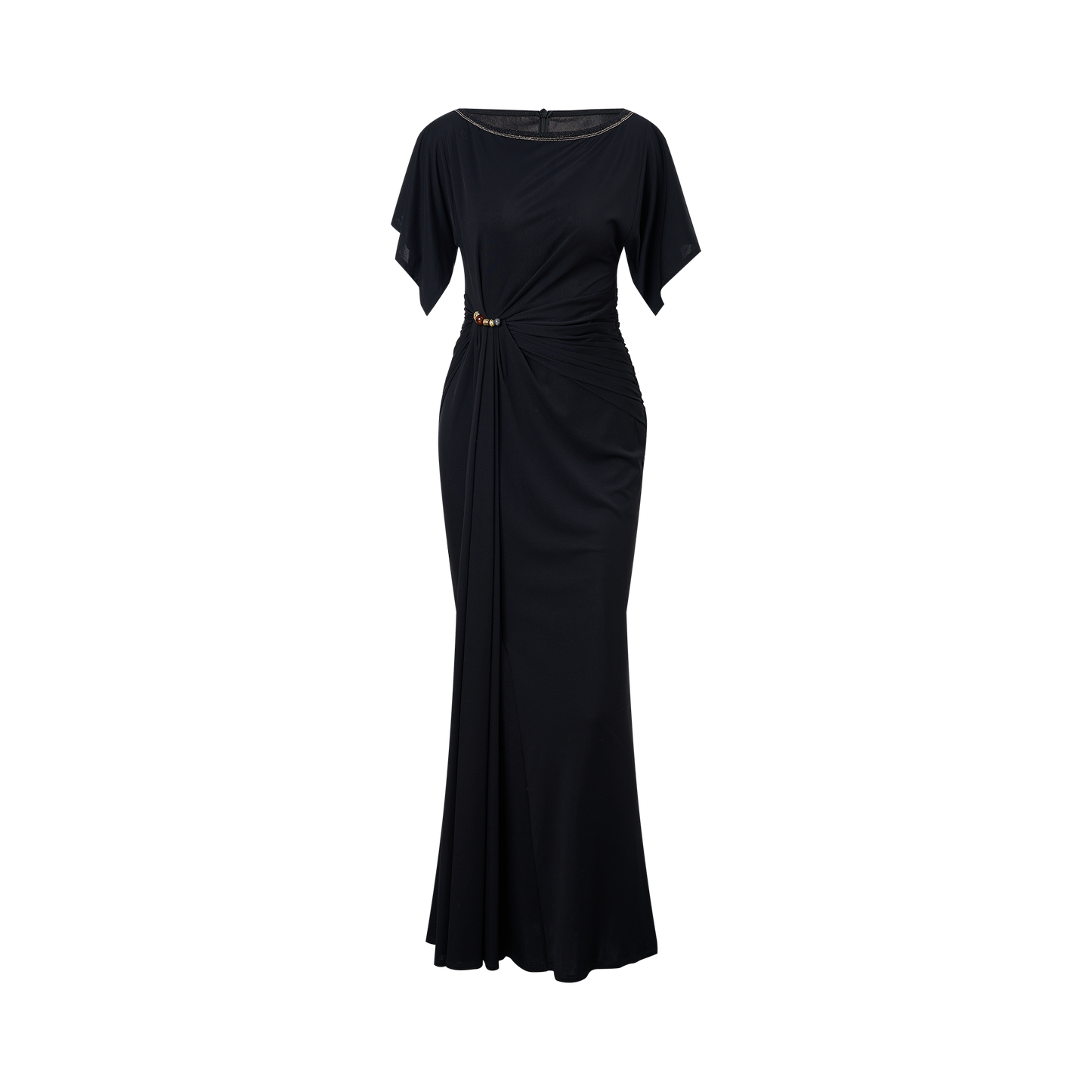 Light brown mulberry silk dress
