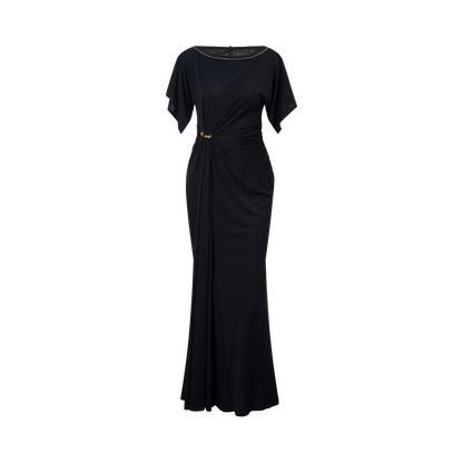 Light brown mulberry silk dress