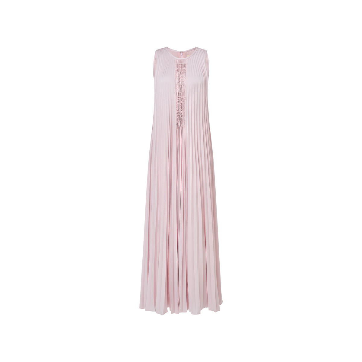 Pink hand-stitched dress