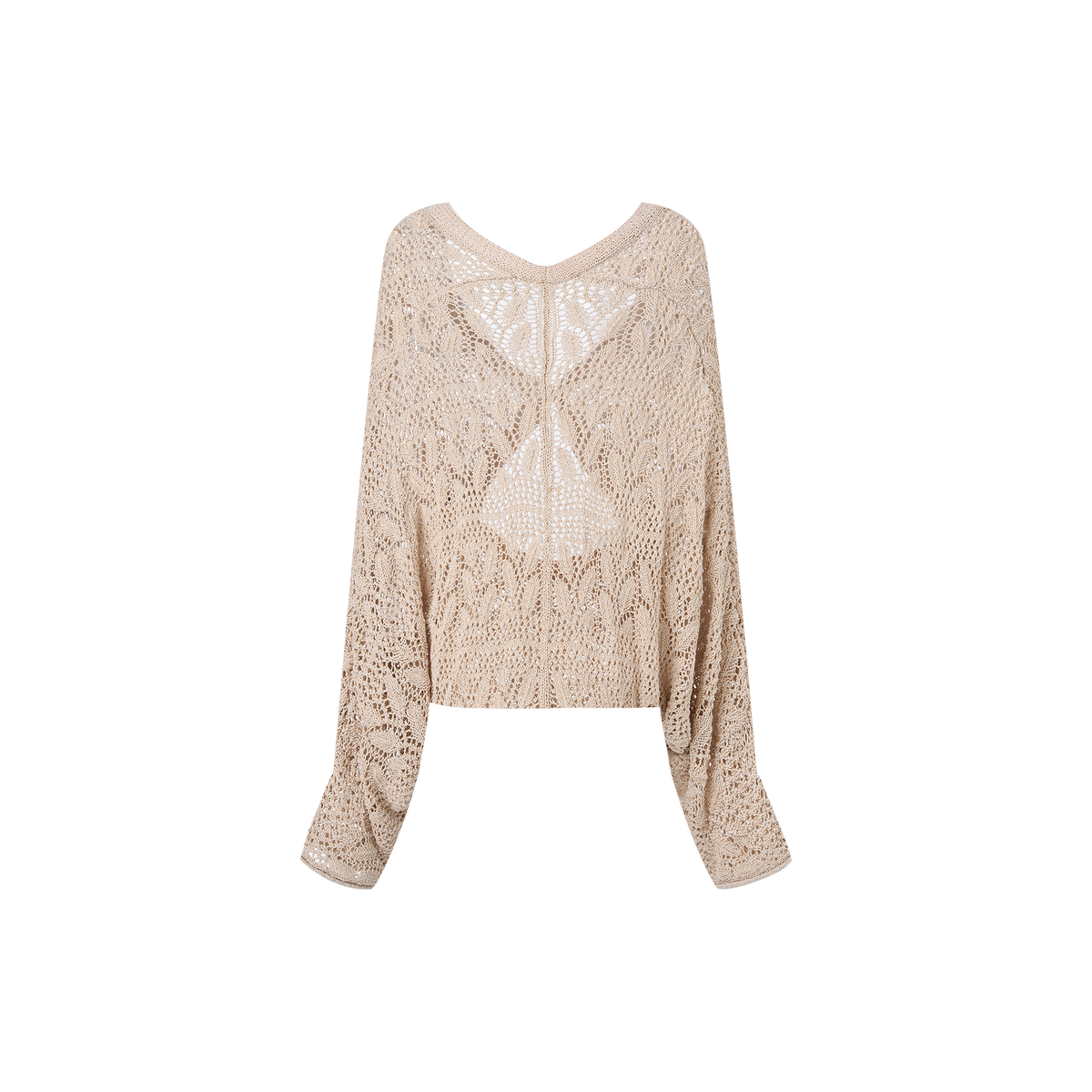 Light lotus root starch sweater coat