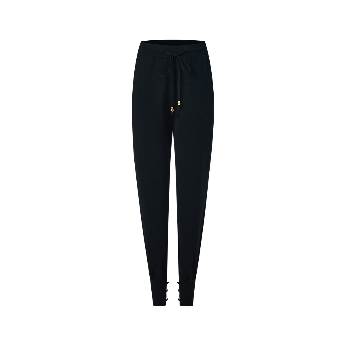 Tight-fitting woolen trousers