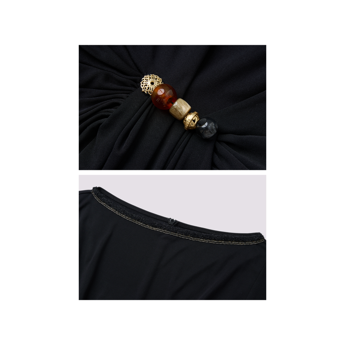 Light brown mulberry silk dress