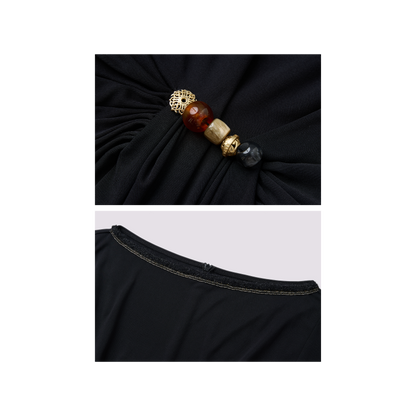 Light brown mulberry silk dress