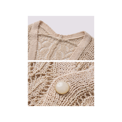 Light lotus root starch sweater coat