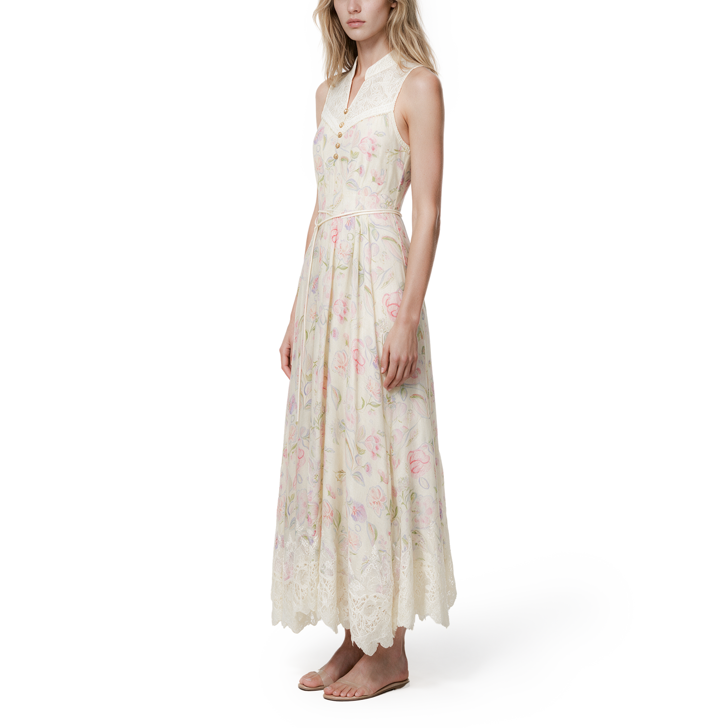 Patchwork print dress