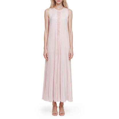 Pink hand-stitched dress