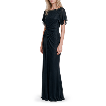 Light brown mulberry silk dress
