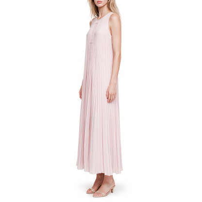 Pink hand-stitched dress