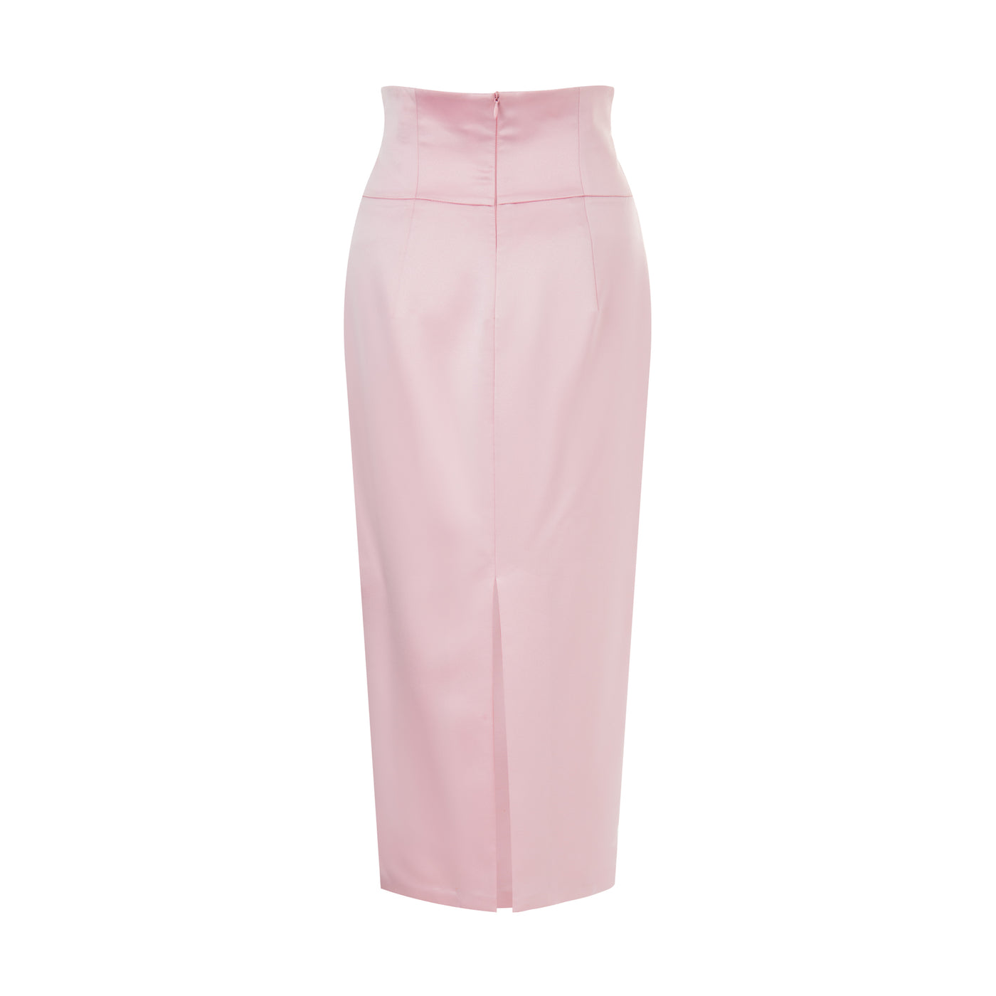 Pink draped skirt